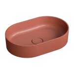 OMNIRES - OVO M+ umyvadlo na desku, 55 x 36 cm terracotta /TE/ OVOUNTE