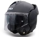 Překlápěcí helma Xrc Fronter black matt - S / černá