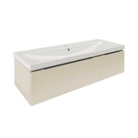 Koupelnová skříňka s umyvadlem SAT Feel 120x30x44,8 cm pískově béžová mat SATFEEL2120BEU5 SATFEEL2120BEU5