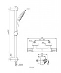 IDEAL STANDARD - CeraTherm Sprchový set s termostatem, 3 proudy, chrom A7234AA