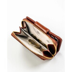 Trendy dámská koženková peněženka Peterson Geza, hnědá