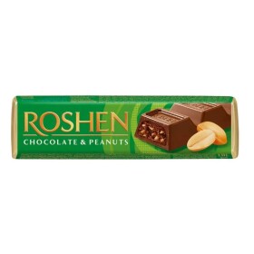 Roshen mléčná čokoláda arašídy 40g