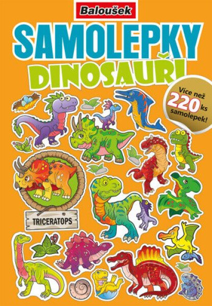 Samolepkový sešit - A5 - Dinosauři