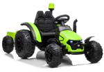 Mamido Dětský elektrický traktor s vlečkou Truck zelený