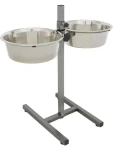 TRIXIE Psí bar / Výška 60 cm / 2× nerezová miska 4,5 l / O 28 cm