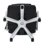 Kancelářské křeslo, houpací mechanismus, černá ekokůže, KA-F1385 BK