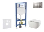 GEBERIT - Duofix Set předstěnové instalace, klozetu Gaia a sedátka softclose, tlačítko Sigma30, chrom mat/chrom SANI11CA1134B