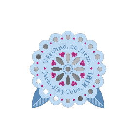 Plaketka kytka - Maminka - Albi