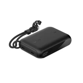 Belkin BOOST CHARGE PowerBanka 10000mAh černá / Powerbanka / 20W PD / USB-C / s displejem (BPB027hqBK)