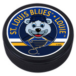 Mustang Puk St. Louis Blues NHL Louie Mascot Textured Puck
