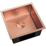 MEXEN - Trixo ocelový dřez 1-bowl 440 x 440 mm, měď 6413441000-65