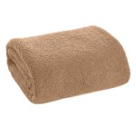 Béžová hřejivá deka s jemnou texturou BOUCLÉ Šířka: 200 cm | Délka: 220 cm