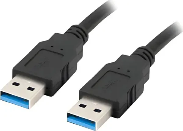 Lanberg CA-USBA-30CU-0005-BK černá / Kabel USB / USB-A - USB-A / 0,5 m (CA-USBA-30CU-0005-BK)
