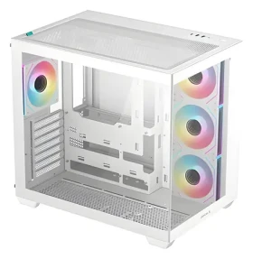 DEEPCOOL CG530 4F bílá / Skříň / Midi-Tower / ATX / 4x ARGB / Temperované sklo (R-CG530-WHADA4-G-1)