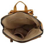 Stylový dámský koženkový kabelko-batoh Doan, žlutý