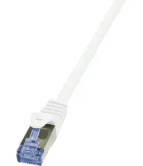 LogiLink CQ3041S bílá / Patch kabel / S/FTP / Cat.6a / RJ-45 / 1,5 m (CQ3041S)