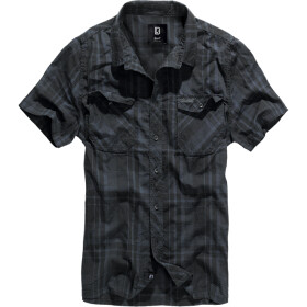 Brandit Košile Roadstar Shirt 1/2 černá | modrá XL
