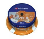 25ks DVD-R Verbatim 16x Printable