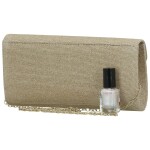 Elegantní dámské psaníčko Moon Akima, růžovo-zlaté