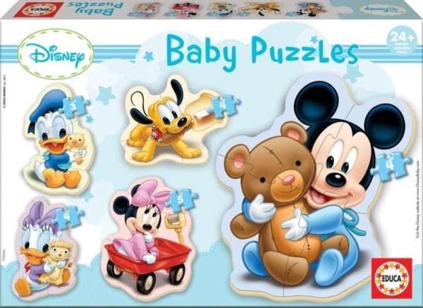 Baby puzzle Miminka Disney 5v1 (3-5 dílků)