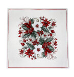 DumDekorace Vánoční gobelínový běhoun na stůl Vánoční růže Šířka: 40 cm | Délka: 130 cm