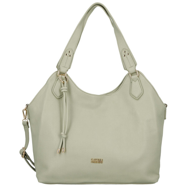 Elegantní dámská koženková kabelka na rameno Mandy, světle zelená