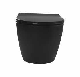 GEBERIT DuofixBasic s bílým tlačítkem DELTA21 + WC REA CARLO MINI RIMLESS ČIERNY MAT + SEDADLO 458.103.00.2 21BI MM1