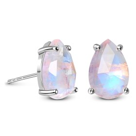 Emporial stříbrné náušnice GU-DR8927E-SILVER-MOONSTONE