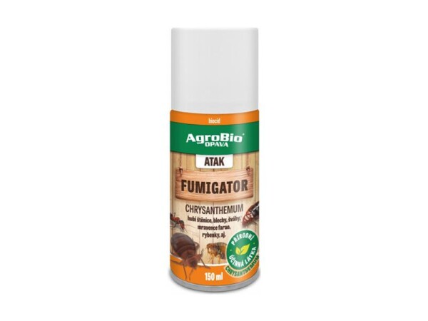 Přípravek proti hmyzu a roztočům AGROBIO Atak Fumigator Chrysanthemum 150ml - prasklé víčko