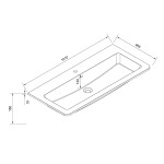 Mereo Siena, koupelnová skříňka s umyvadlem z litého mramoru 101 cm, antracit mat CN432M1