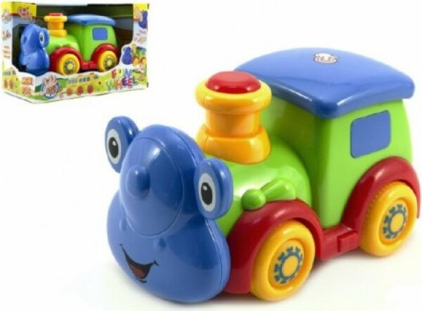 Mašinka plast 16cm na baterie se světlem se zvukem v krabičce 12m+