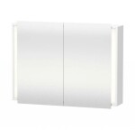 DURAVIT - Ketho Zrcadlová skříňka s LED osvětlením, 100x75x18 cm, bílá mat KT7532018180000