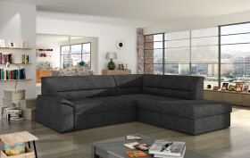 Sedací souprava Elano Provedení: Pravá varianta, látka: Sawana 05 dark grey