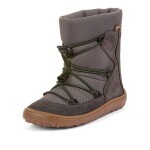 Chlapecké zimní barefoot boty TEX TRACK WOOL Gray G3160251-1 - 34