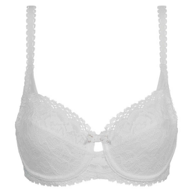 Dámská krajková podprsenka s kosticí PLAYTEX UNDERWIRE BALCONETTE BRA - PLAYTEX - bílá 75 C