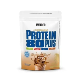 Proteín 80 Plus - Weider (lískový ořech nugát, 500 g) (4332-1-500g-oriešok-nugát)