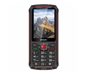 EVOLVEO StrongPhone W4, vodotěsný odolný Dual SIM telefon, černo-červená EDF_546938