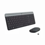 Rozbaleno - Logitech Slim Wireless Combo MK470 DE černá / bezdrátová sada klávesnice a myši / DE verze / rozbaleno (920-009188.rozbaleno)