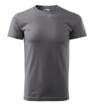 Basic tričko pánské ocelově šedá 3XL