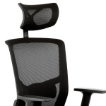 Kancelářská židle, houpací mechanismus, černá síťovina, KA-B1013 BK