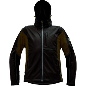 Bunda DAYBORO softshellová pánská hnědá 3XL hnědá