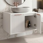 REA - Koupelnová skříňka pod umyvadlo Core 60cm White REA-M0400