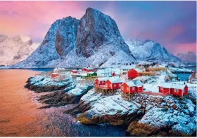 Clementoni 35587 Puzzle Vesnice Hamnoy 500 dílků