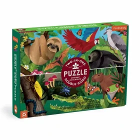 Mudpuppy Oboustranné puzzle Deštný prales nad a na zemi