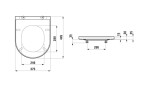 Laufen - Kartell WC sedátko, SoftClose, černá H8913320200001