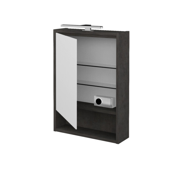 Dřevojas - Jednodveřová galerka FOCUS GAOE 50 - D16 Beton tmavý / Levé 283001