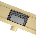 REA - Odtokový žlab Neox brush gold 50 REA-G4891