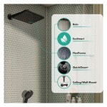 HANSGROHE - Activera Q Hlavová sprcha, 30x18 cm, EcoSmart, matná černá 28738670