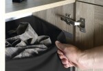 SAPHO - Prádelní koš do skříně 310x500x230, suchý zip, černá UPK350B