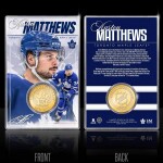 Mince Toronto Maple Leafs NHL Auston Matthews Acrylic Bronze Coin Card